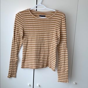 Striped long sleeve American eagle shirt